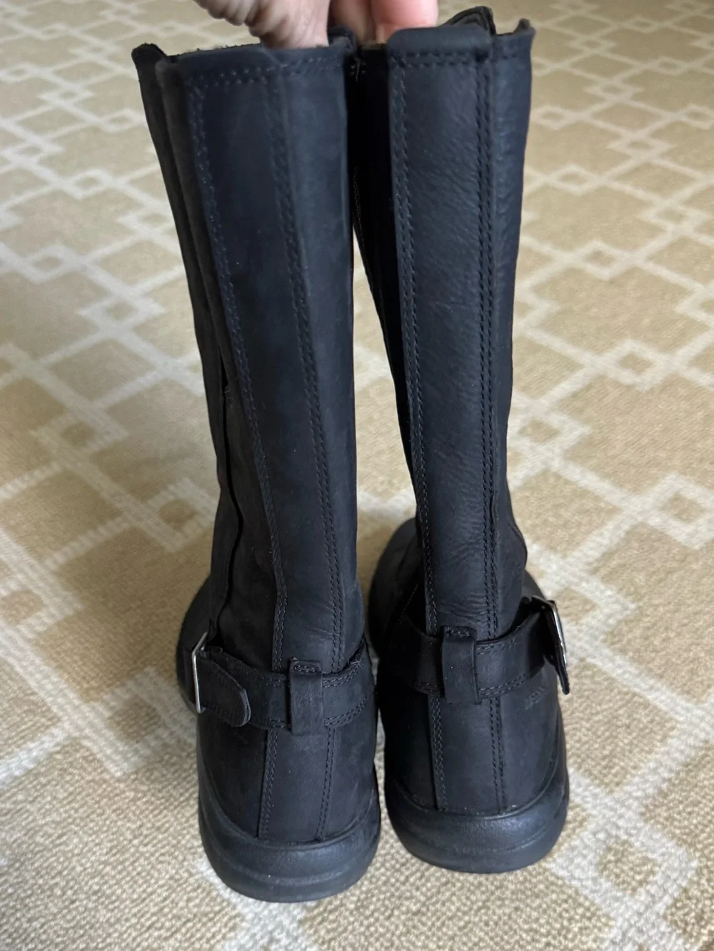 Merrell Andover Peak Waterproof Leather Mid Calf Boots Black Size 7